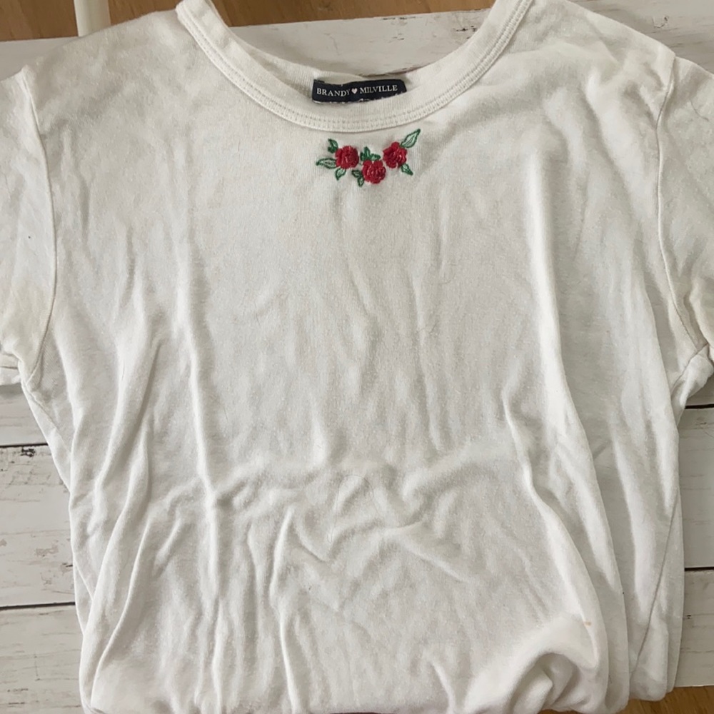 rose cropped tee
